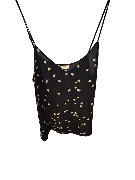 Equipment Tops - Equipment Black Silk Star-Print Cami